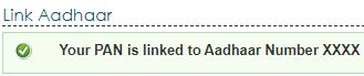 Aadhaar linked with PAN