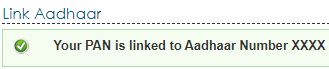Aadhaar linked with PAN