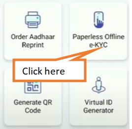 Tap on offline e-KYC