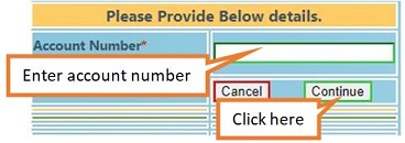 Enter account number