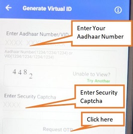 enter Aadhaar number