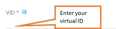 enter your virtual ID